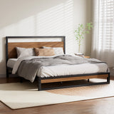 NNEDSZ Artiss Bed Frame Queen Size Metal Bed Frame DANE