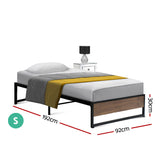 NNEDSZ Artiss Bed Frame Metal Bed Frame Bed Base OSLO - Single