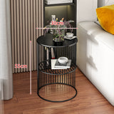 NNETB Nordic Iron Light Luxury Side Table - Black