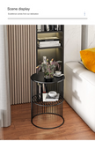 NNETB Nordic Iron Light Luxury Side Table - Black