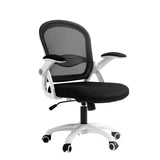 NNEDSZ Artiss Mesh Office Chair Mid Back Black