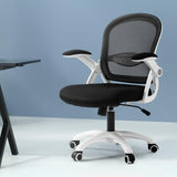 NNEDSZ Artiss Mesh Office Chair Mid Back Black