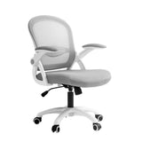 NNEDSZ Artiss Mesh Office Chair Mid Back Grey
