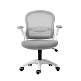NNEDSZ Artiss Mesh Office Chair Mid Back Grey