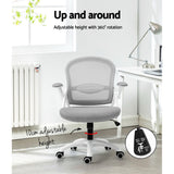 NNEDSZ Artiss Mesh Office Chair Mid Back Grey