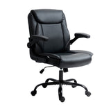 NNEDSZ Artiss Executive Office Chair Mid Back Black