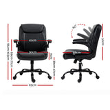 NNEDSZ Artiss Executive Office Chair Mid Back Black