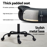 NNEDSZ Artiss Executive Office Chair Mid Back Black