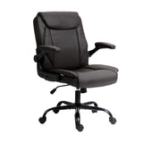 NNEDSZ Artiss Executive Office Chair Mid Back Ash Black