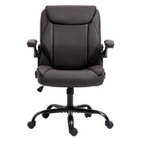 NNEDSZ Artiss Executive Office Chair Mid Back Ash Black