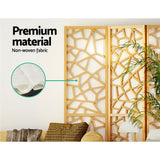 NNEDSZ Artiss 4 Panel Room Divider Screen 162x170cm Clover Natural