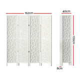 NNEDSZ Artiss 4 Panel Room Divider Screen 162x170cm Clover White
