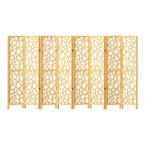 NNEDSZ Artiss 8 Panel Room Divider Screen 325x170cm Clover Natural