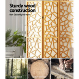 NNEDSZ Artiss 8 Panel Room Divider Screen 325x170cm Clover Natural