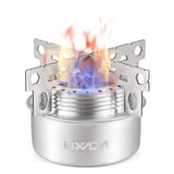 NNEOBA Alcohol Stove Set with Windshield Silver