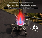 NNEOBA Ultralight Folding Infrared Mini Camping Stove Silver