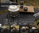 NNEOBA Ultralight Folding Infrared Mini Camping Stove Silver
