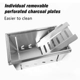 NNEOBA IGT Camping Folding Barbecue Stove Silver