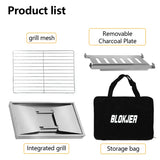 NNEOBA IGT Camping Folding Barbecue Stove Silver