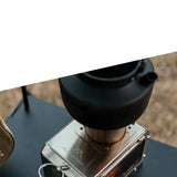 NNEOBA Portable Wood Firewood Square Stove Silver