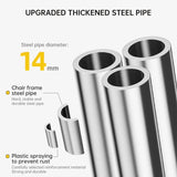 NNEOBA 2PCS Portable Folding Backpack Stools Black