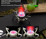NNEOBA Ultralight Folding Infrared Mini Camping Stove Silver