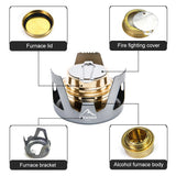 NNEOBA High-Quality Portable Alcohol Stove Grey