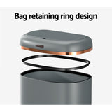 NNEDSZ 38L Motion Sensor Bin Rubbish Automatic Grey