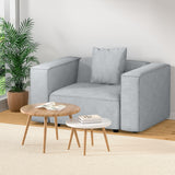 NNEDSZ Artiss Modular Sofa Chaise Set 1-Seater Grey
