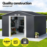NNEDSZ Giantz Garden Shed 3x3M Outdoor Storage Tool Workshop House Shelter