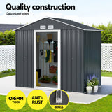 NNEDSZ Giantz Garden Shed Outdoor Storage 2.15x1.3M Tool Workshop House Shelter Sliding Door