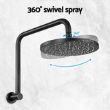 NNEDSZ 9'' Rain Shower Head Overhead High-pressure Swivel Black
