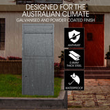 NNEMB Freestanding Parcel Post Box Letterbox, Letter Slot, Woodland Grey