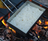 NNEOBA Portable Thickened Camping Frying Pan Silver