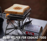 NNEOBA Butterfly Portable Folding Gas Stove Silver