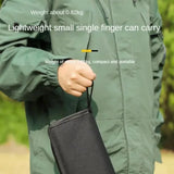 NNEOBA 2PCS Portable Folding Backpack Stools Black