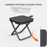 NNEOBA 2PCS Portable Folding Backpack Stools Black
