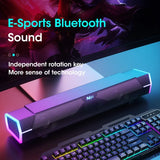NNEOBA Computer Bluetooth RGB Light Speaker Black