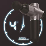 Portable Rechargeable Muscle Massager - Grey Handbag-1915196899451867140