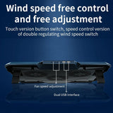 6-Fan Usb Gaming Laptop Cooler With Ports-1915196969899397123