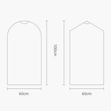 100 Disposable Transparent Dust Bags - 60X120Cm - Pp Material-1915197030687444993