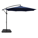 NNEDSZ 3m Umbrella w/Base Outdoor Cantilever Beach Garden Patio Parasol Navy