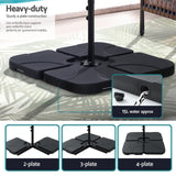 NNEDSZ 3m Umbrella w/Base Outdoor Cantilever Beach Garden Patio Parasol Navy