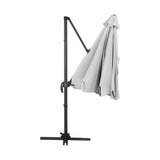 NNEDSZ 3m Outdoor Umbrella Cantilever 360 Degree Tilt Beach Roma Grey