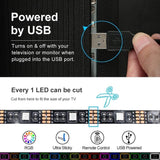NNEDSZ 3M LED Strip Lights Rope Light for TV, Gaming and Computer (Lights Strip App with Remote Control)