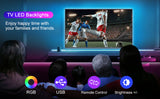 NNEDSZ 3M LED Strip Lights Rope Light for TV, Gaming and Computer (Lights Strip App with Remote Control)