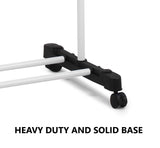 NNEDSZ CARLA HOME Folding 3 Tier Clothes Laundry Drying Rack with Stainless Steel Tubes for Indoor & Outdoor Home