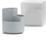 NNEDSZ 360 degree rotating multi-functional pen holder with 3 separate layer for office desk organiser (Grey)
