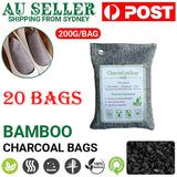 NNEDSZ 20PCS Air Purifying Bags Activated Bamboo Charcoal Freshener for Car Home Shoes 200g