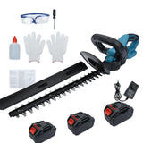 NNEDSZ 36V Cordless Electric Hedge Trimmer Garden Cutter Pruner W/ 3 Batteries